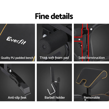 Everfit 10‑in‑1 Adjustable Weight Bench Station - 330kg Capacity