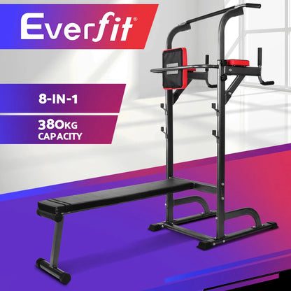 Everfit Adjustable 8 in 1 Home Gym Weight Bench — 380kg Capacity