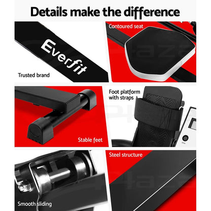 Everfit Hydraulic-Resistance Rowing Machine